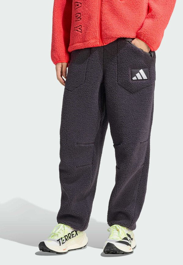adidas Performance GERMANY HIGH PILE FLEECE - Trousers - aurora black