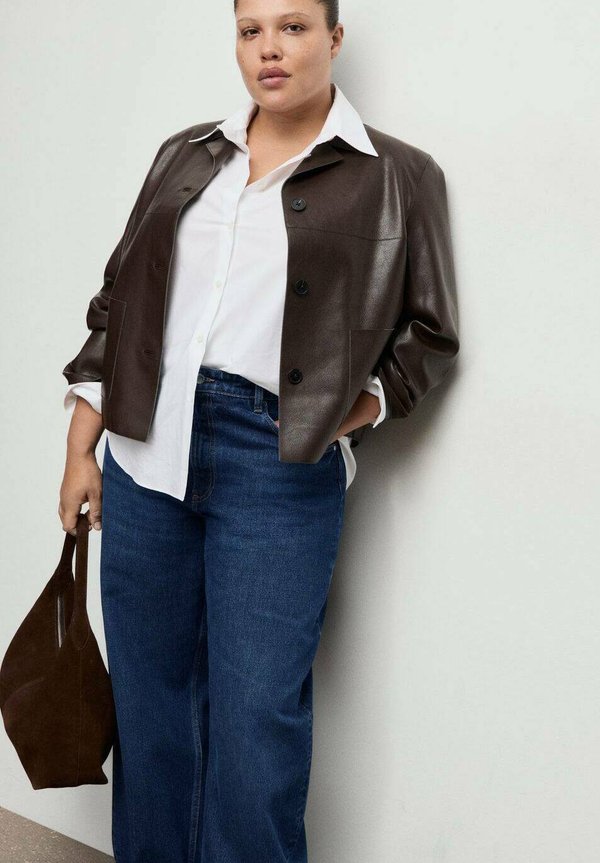 Mango Straight leg jeans - dark blue