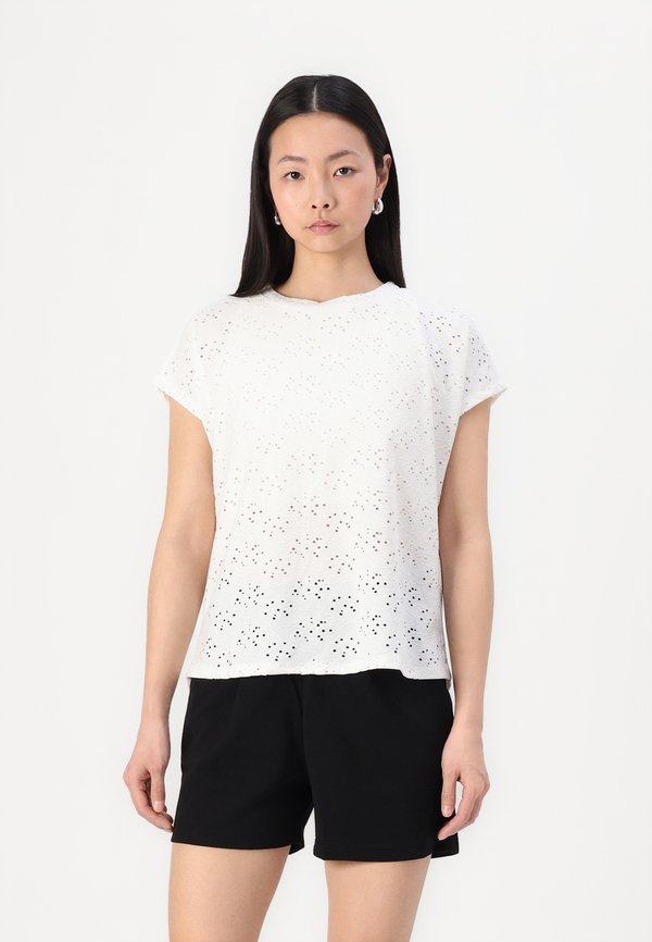 ONLY ONLSMILLA S/S TOP JRS NOOS - Blouse - cloud dancer