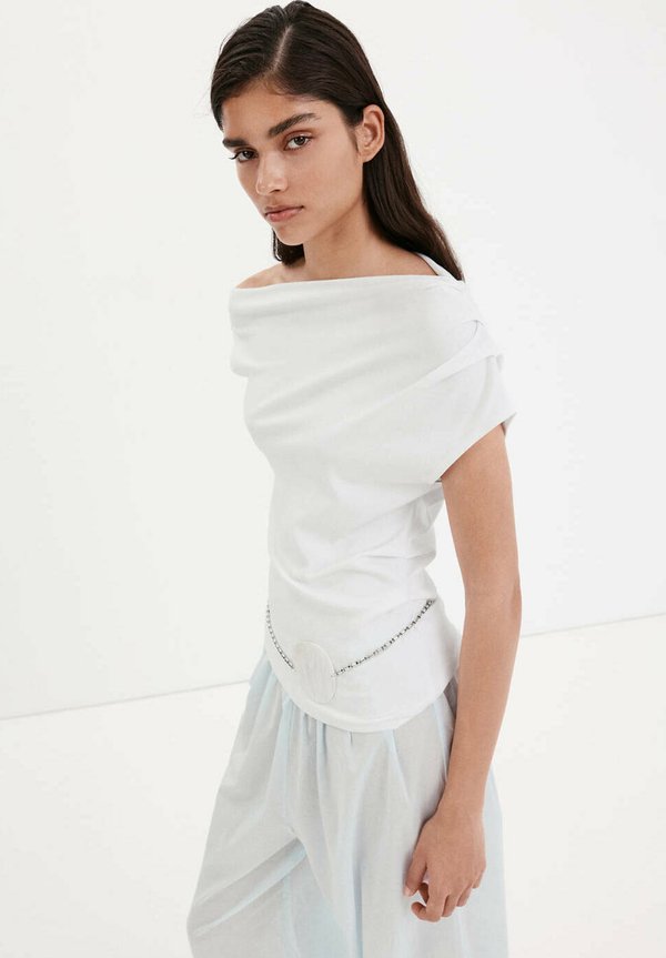 Mango ADULT - Basic T-shirt - white