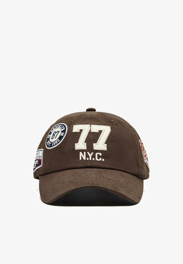 Bershka Cap - dark brown