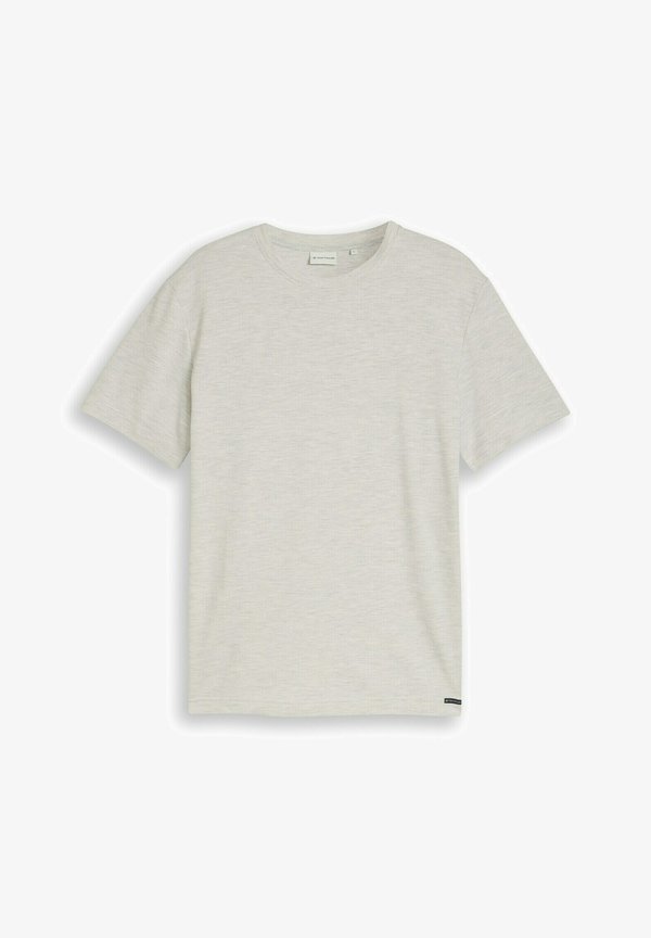 TOM TAILOR Basic T-shirt - gardenia white ottoman