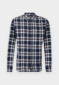 Jack & Jones JJEDOVER CHECK SHIRT - Shirt - navy blazer