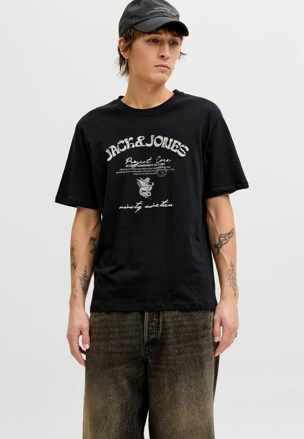 Jack & Jones Printed - Print T-shirt - black