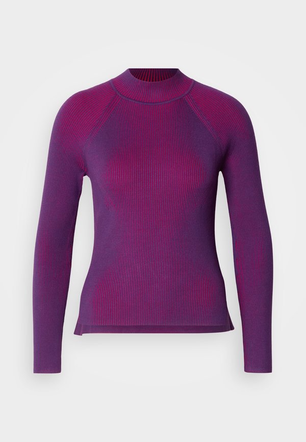 Calvin Klein Jeans SNOWY PLAITED LONG SLEEVE  - Jumper - acai/purple