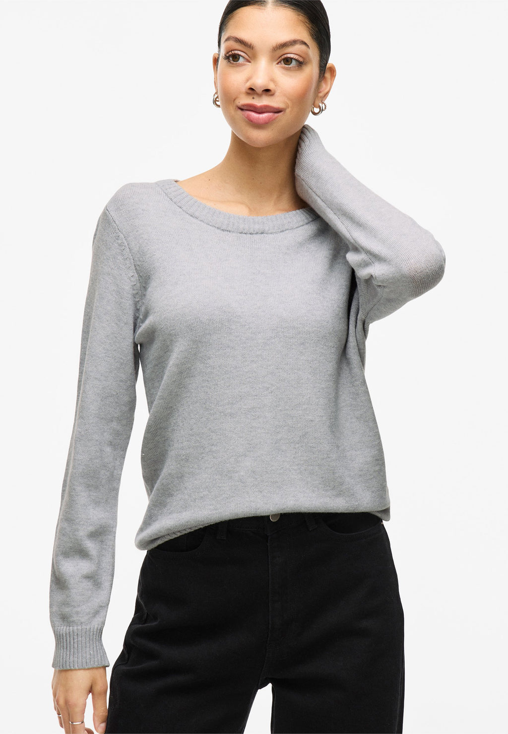 VILA VIRIL O-NECK L/S KNIT TOP - NOOS