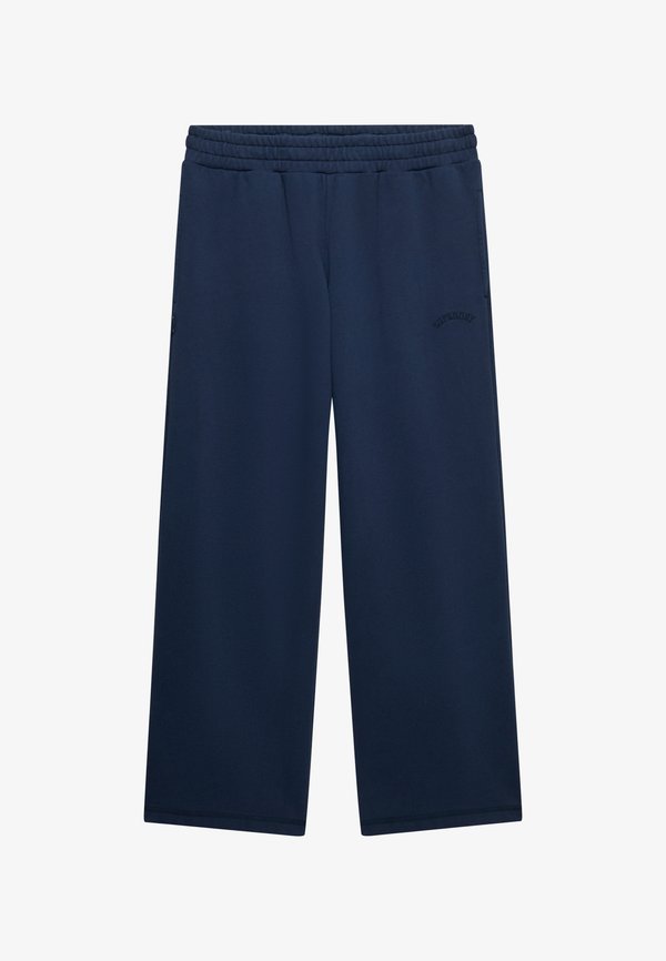 Superdry & Co SUPERDRY ESSENTIAL LOGO WIDE LEG JOGGERS.. - Tracksuit bottoms - richest navy