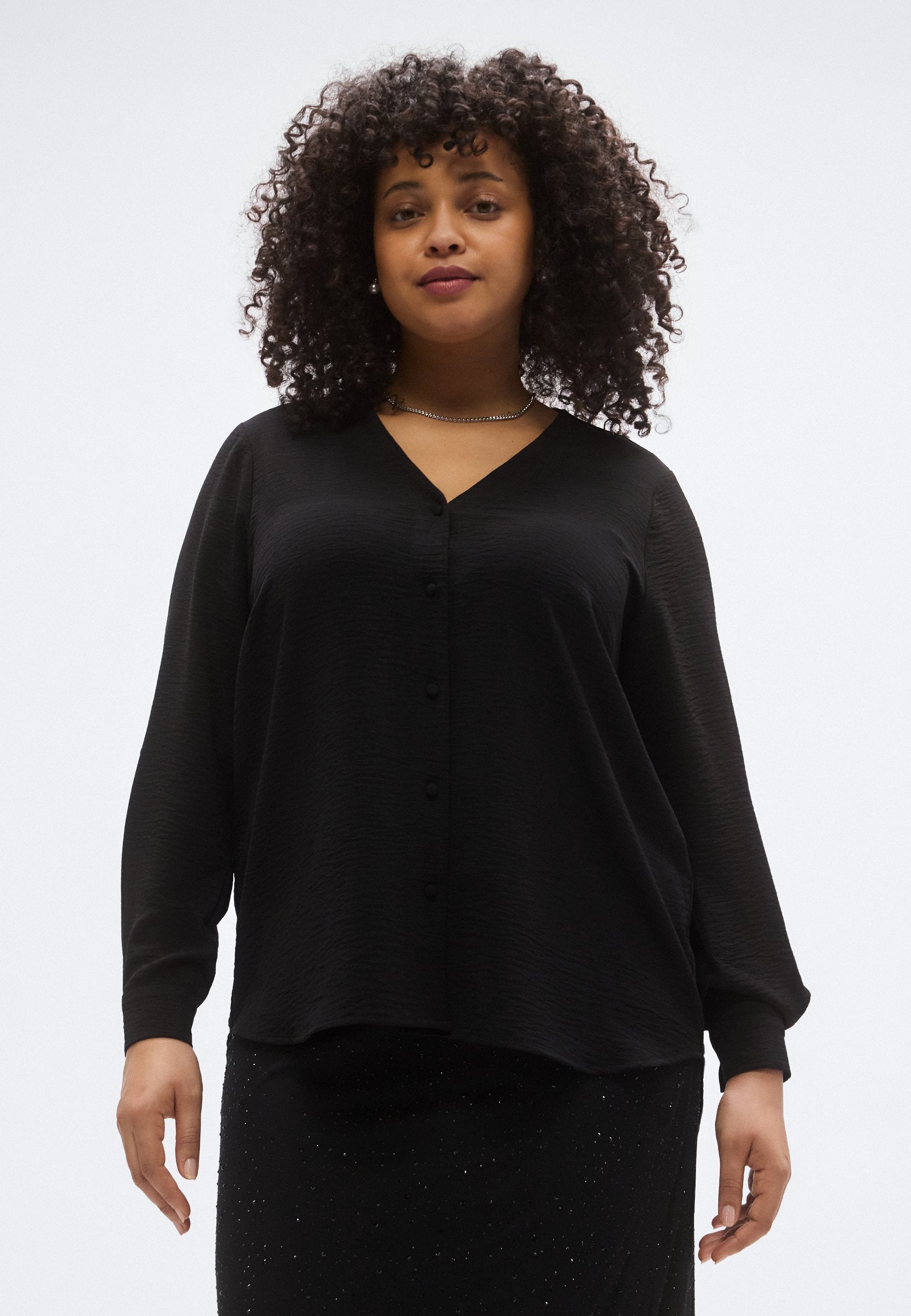 ONLY Carmakoma CARJANA METTE LIFE V NECK SHIRT