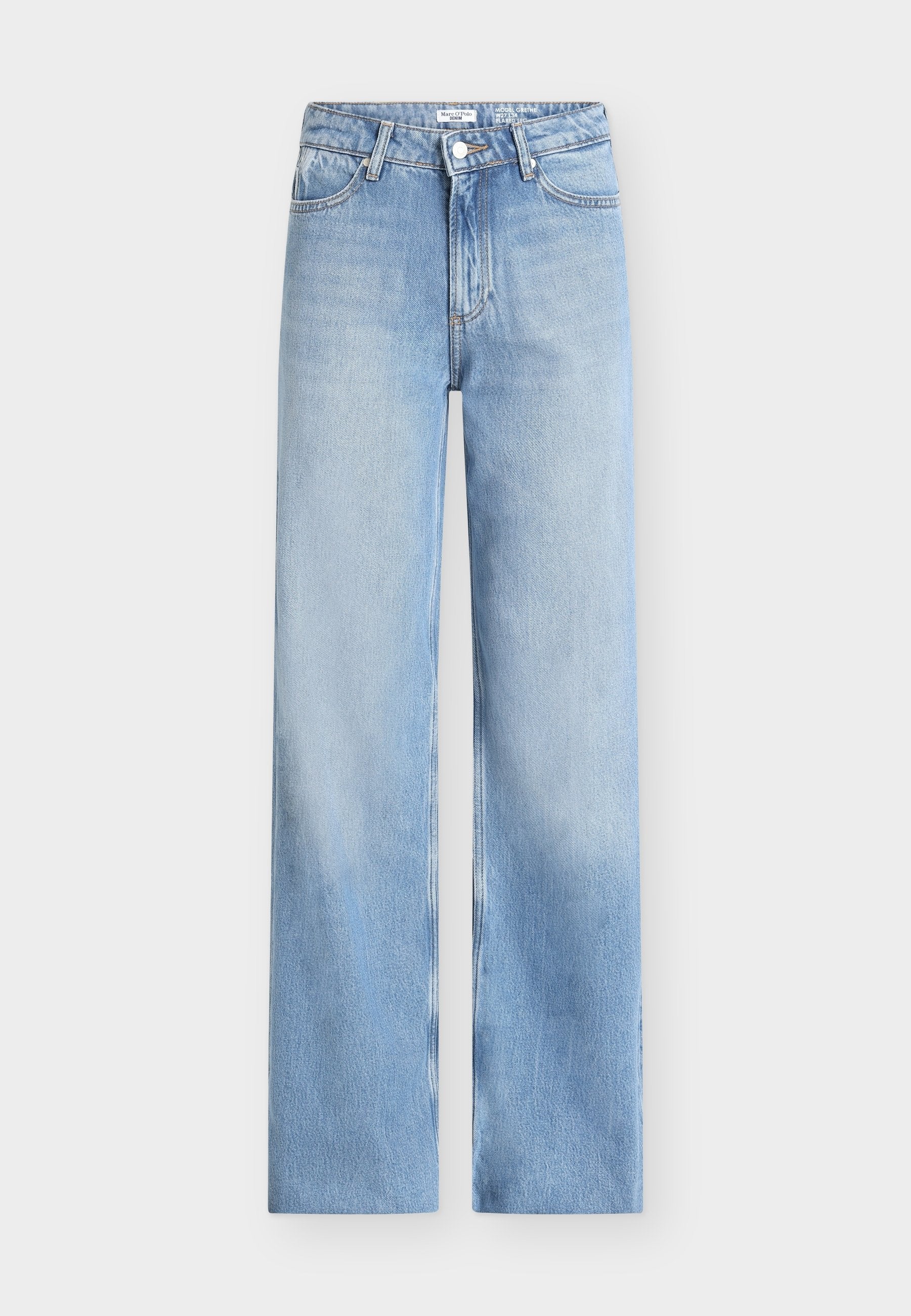 Marc O'Polo DENIM GRETHE, DENIM TROUSERS, HIGH WAIST, LOOSE FLARE