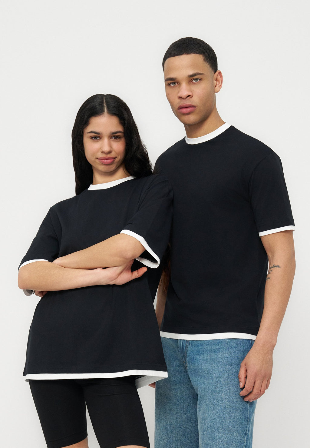 YOURTURN OVERSIZED FIT DOUBLE HEM