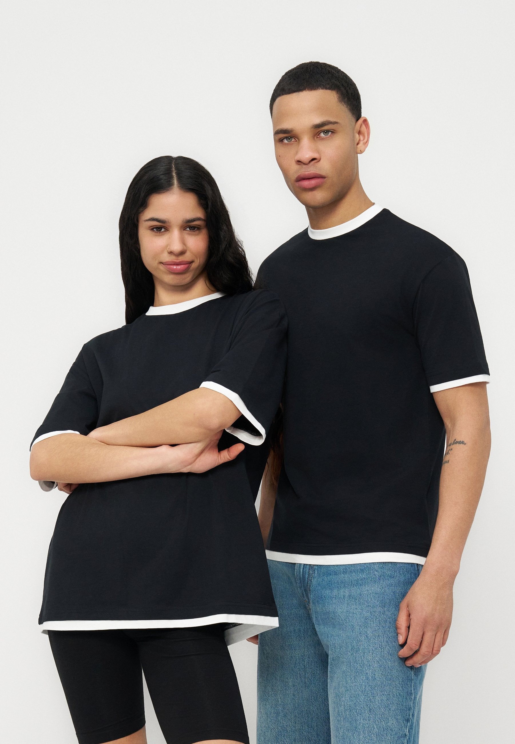 YOURTURN OVERSIZED FIT DOUBLE HEM