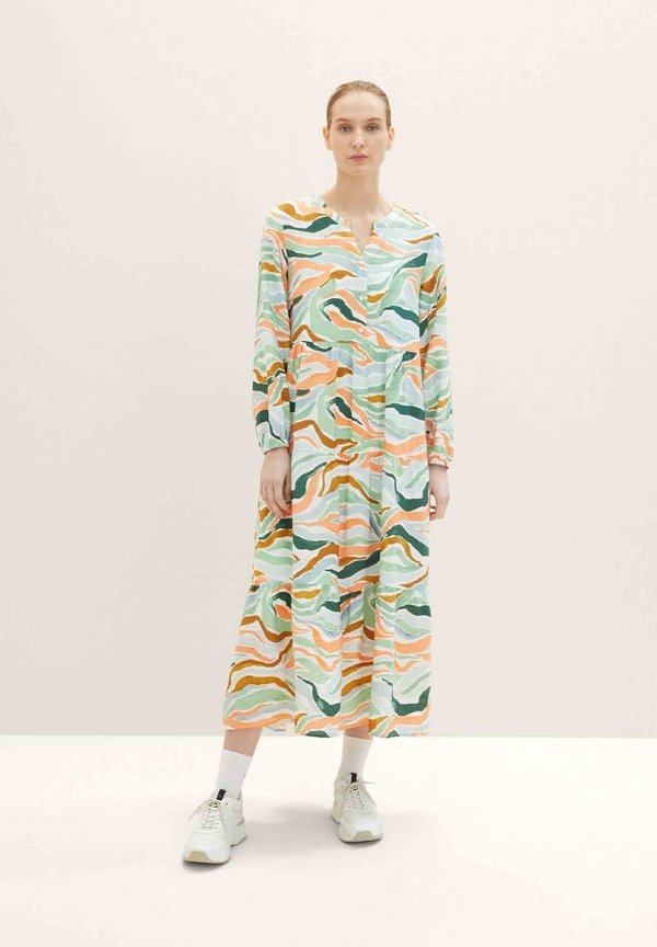 TOM TAILOR Maxi dress - colorful wavy design