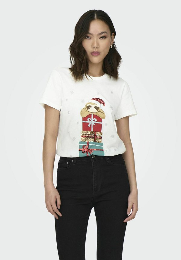 ONLY ONLYRSA - Print T-shirt - cloud dancer