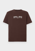 Calvin Klein Jeans 30S NYC GRAPHIC TEE - Print T-shirt - rich brown
