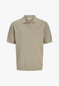 Jack & Jones Knitted Plain Knitted - Polo shirt - crockery