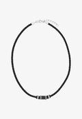 TOM TAILOR Necklace - silver-coloured black
