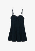 Superdry & Co SUPERDRY CHEESECLOTH TIERED MINI DRESS.. - Day dress - eclipse navy