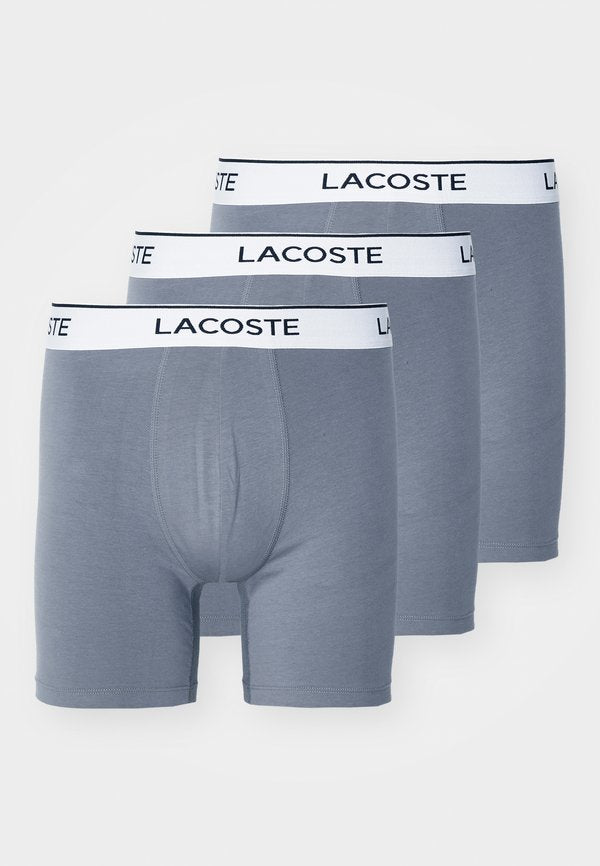 Lacoste LONGS 3 PACK - Boxer briefs - steel grey