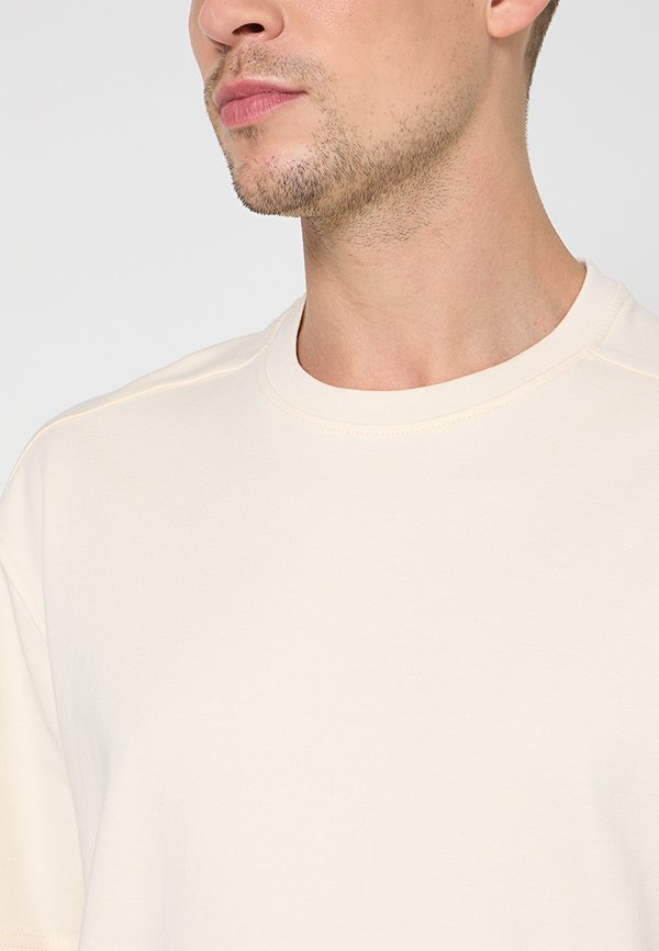 NO EXCESS CREWNECK SOLID HEAVY INTERLOCK