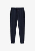 Tommy Hilfiger FLAG EMBROIDERY TERRY DRAWSTRING JOGGERS - Tracksuit bottoms - desert sky