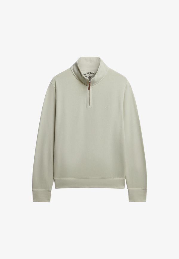 Superdry & Co SUPERDRY  ESSENTIAL HALF ZIP JUMPER.. - Sweatshirt - silver birch