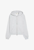 Bershka ZIP-UP PLUSH HOODED JACKET - Zip-up sweatshirt - dark grey