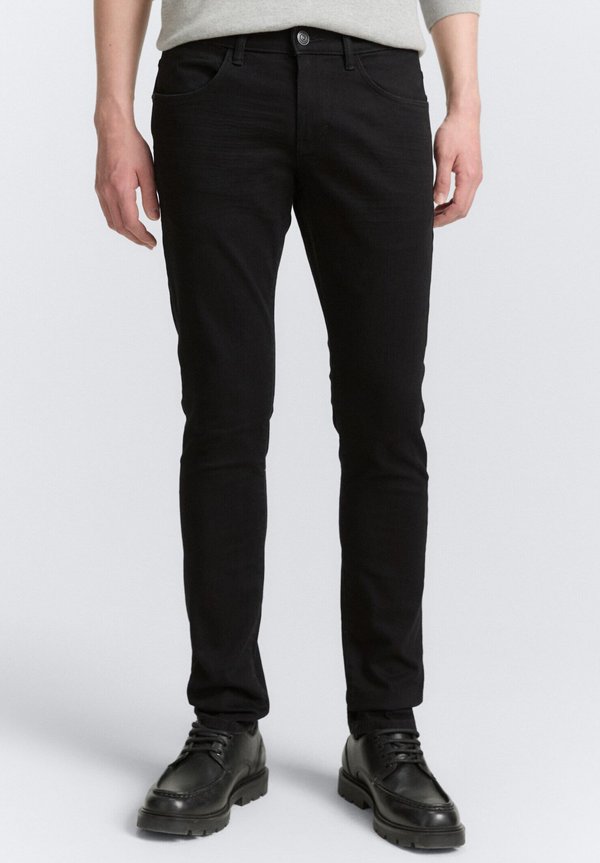 TOM TAILOR TTTROY SLIM FIT - Slim fit jeans - black denim