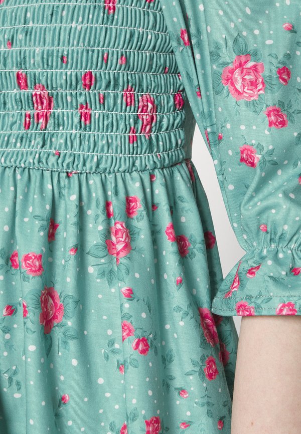 IN THE STYLE JOSSA SHIRRED BUST PUFF SLEEVE