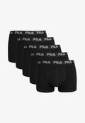 Fila BOXERSHORTS 5 PACK - Trunks - schwarz