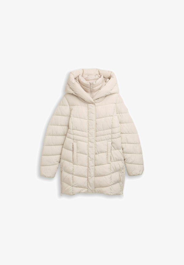TOM TAILOR PUFFER - Winter coat - cold beige