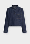DENIM BLOUSES LONGSLEEVE, HALF PLACKET Media 1