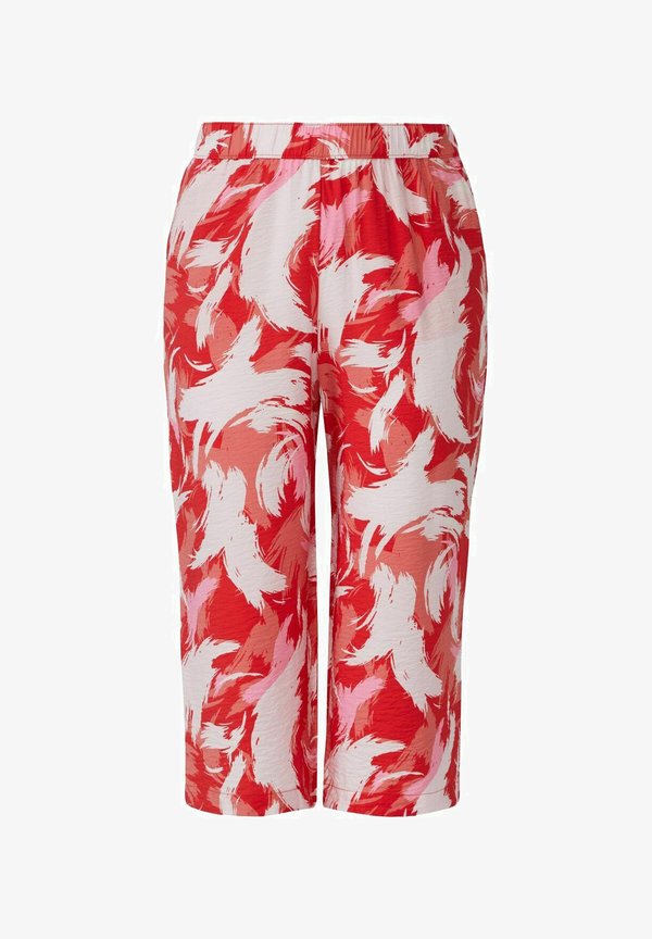 s.Oliver Trousers - rot gemustert
