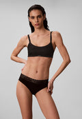 Calvin Klein CALVIN KLEIN LIGHTLY LINED BRALETTE - ICON STRETCH LACE - Bustier - black