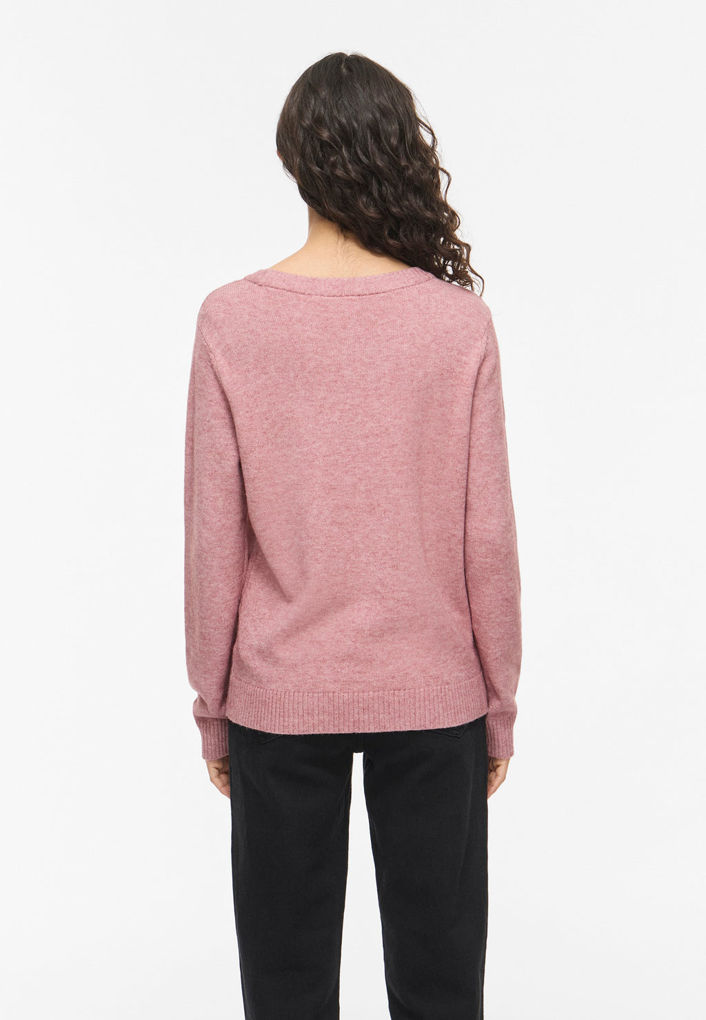 VILA VIRIL O-NECK L/S KNIT TOP - NOOS