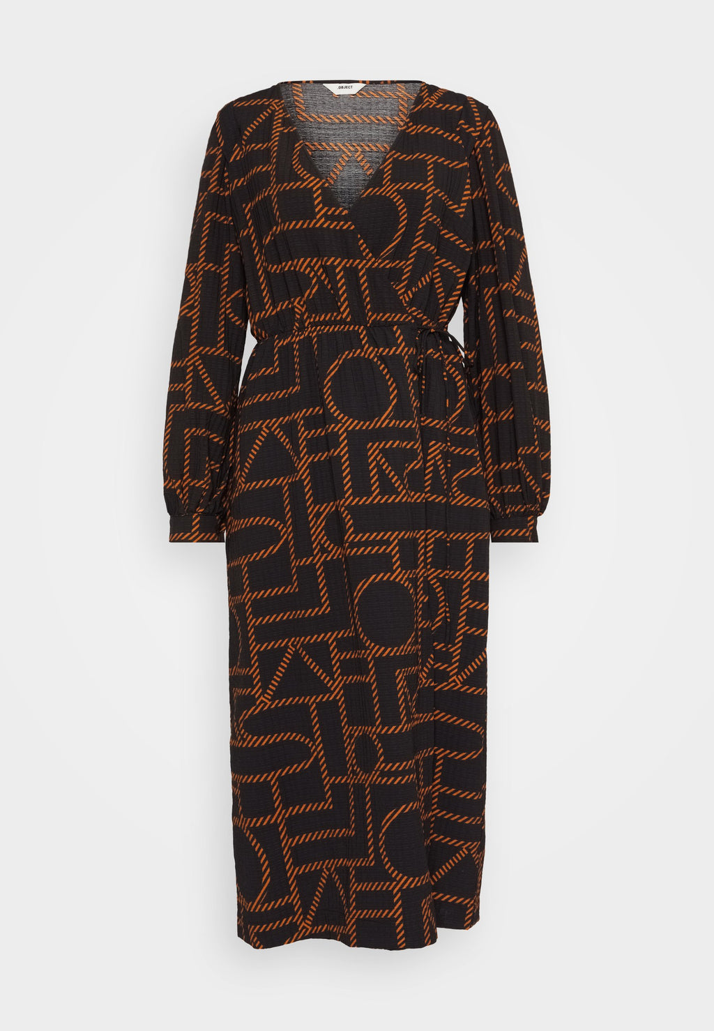 Object OBJHONNE MIDI WRAP DRESS