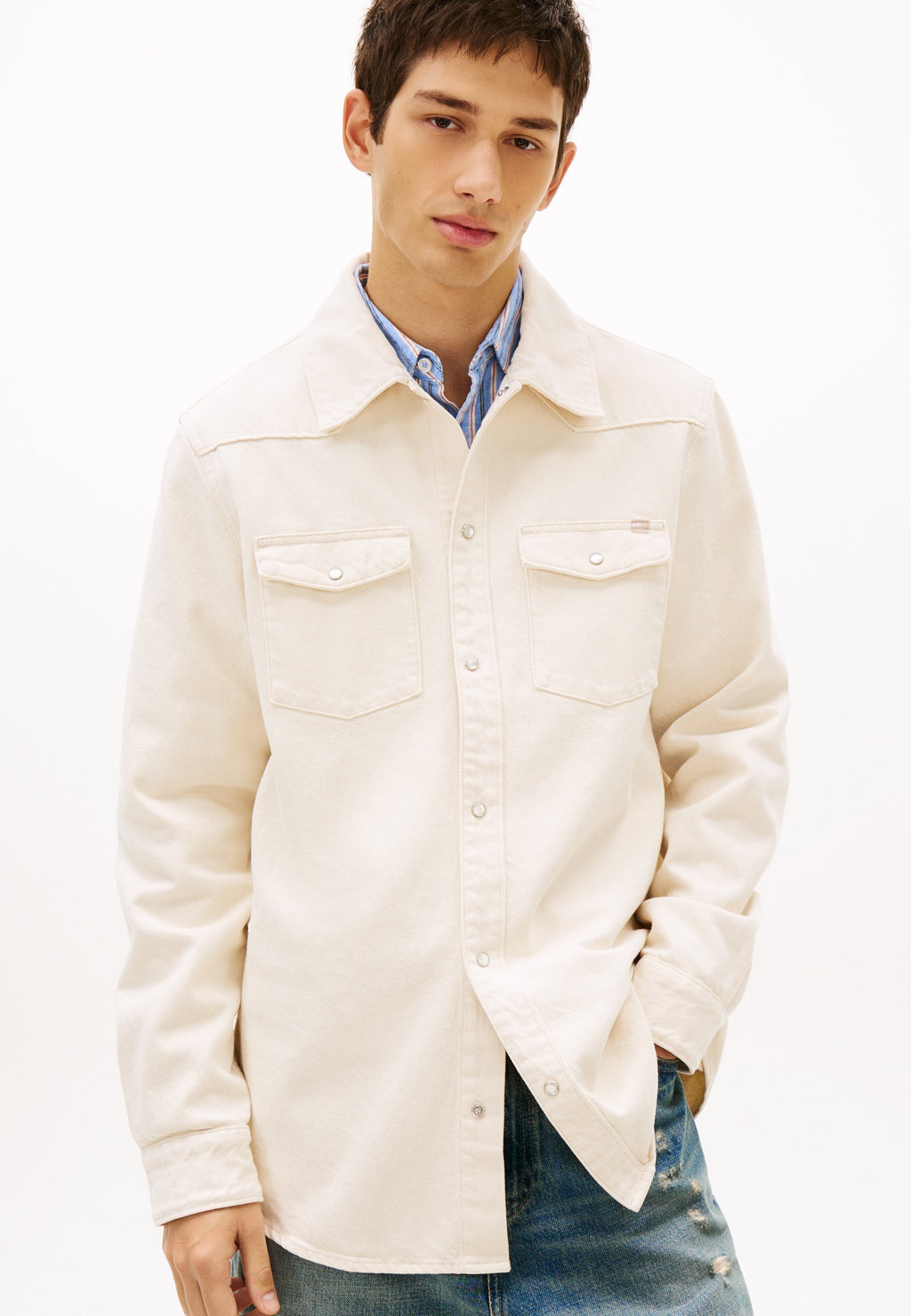 Tommy Jeans RELAXED FIT WESTERN DENIM OVERSHIRT
