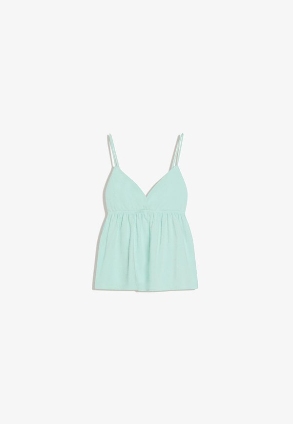 Bershka STRAPPY RUFFLED - TOP 01228134 - Top - green