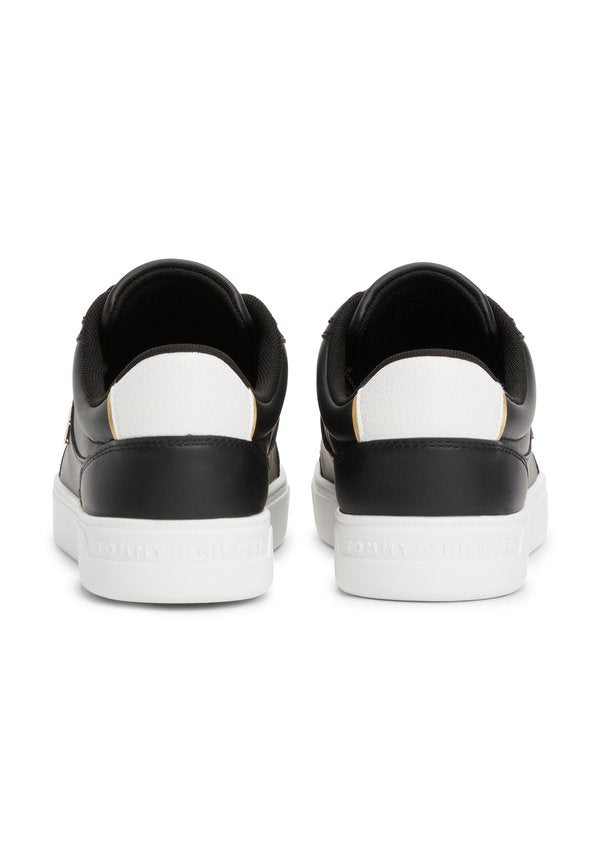 Tommy Hilfiger TH MONOGRAM LEATHER COURT TRAINERS