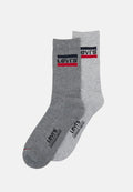 Levi's® REGULAR CUT LOGO 2 PACK - Socks - grey