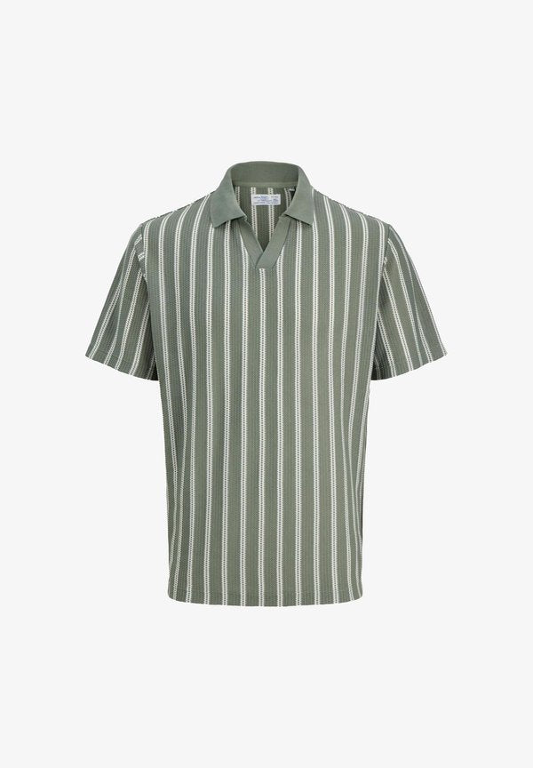 Jack & Jones Striped - Polo shirt - laurel wreath