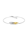 MICHAEL KORS WOMEN'S TWO-TONE STERLING SILVER ASTOR LINK CHAIN BRACELET, MKC1737CZ931 Media 1