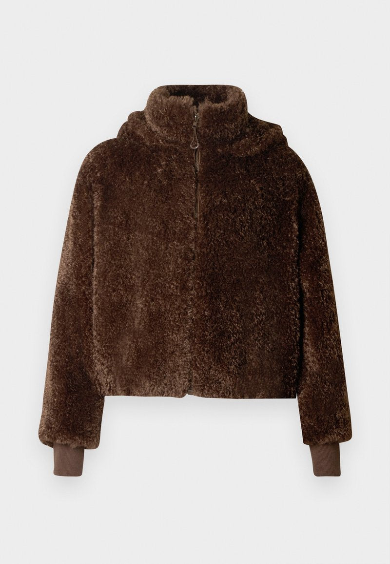 UNISEX ADAPTIVE FAUX FUR HOODED JACKET Media 1