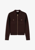 Tommy Hilfiger CO FULL NEEDLE  - Cardigan - chocolate