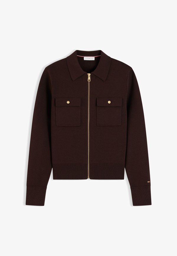 Tommy Hilfiger CO FULL NEEDLE  - Cardigan - chocolate