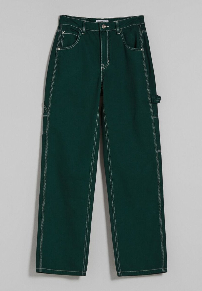 STRAIGHT -CARPENTER TWIL CONTRAST JEANS Media 1