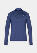 Nike Performance STRIDE MIDLAYER - Long sleeved top - midnight navy/reflective silver-coloured