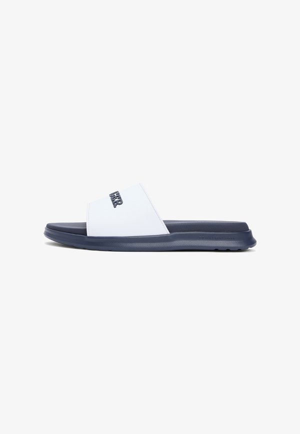 Tommy Hilfiger HILFIGER MONOTYPE POOL SLIDES - Mules - white