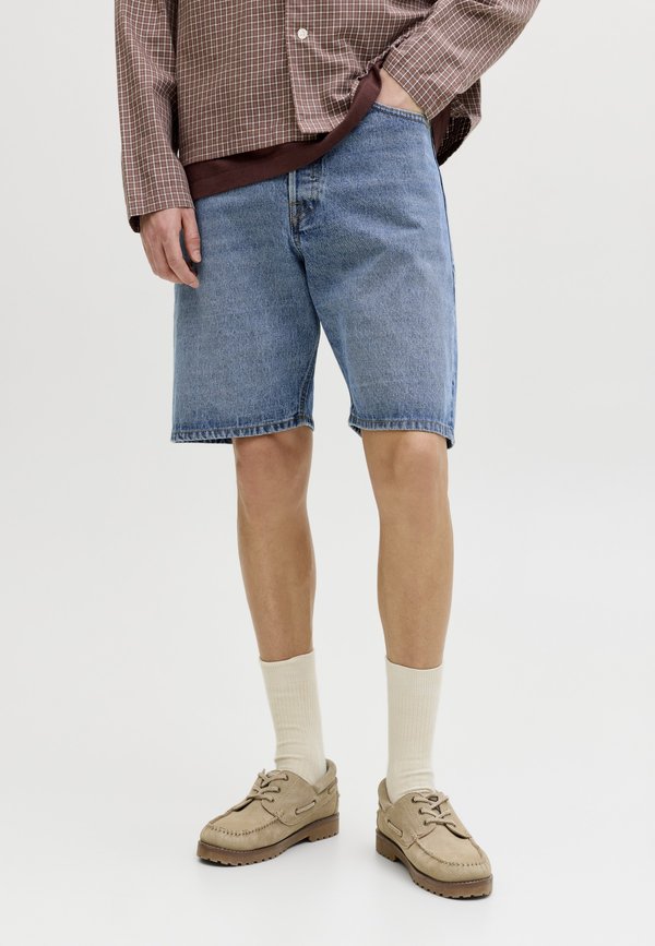 Jack & Jones TONY ORIGINAL 2 PACK - Denim shorts - blue denim/black denim