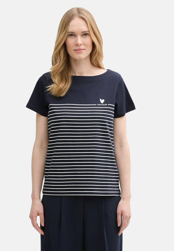 TOM TAILOR Print T-shirt - sky captain blue