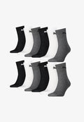 Puma 12 PACK - Sports socks - 882 - grey/white/black